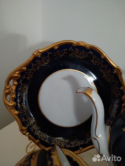 Сервиз чайный, кобальт, Weimar, Katharina, гдр