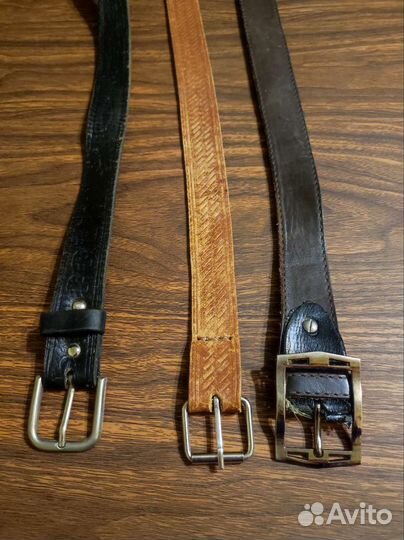 Мужской кожаный ремень