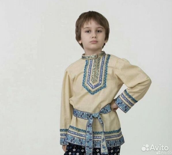 Русская народная рубашка аренда 116-122 122-128