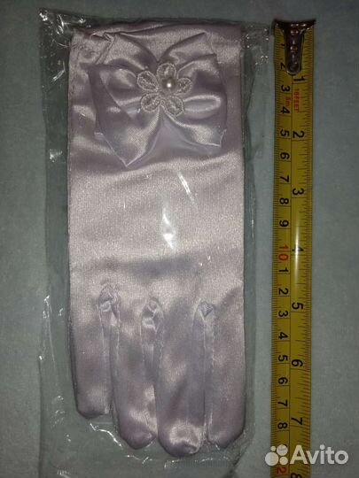 Перчатки атласные