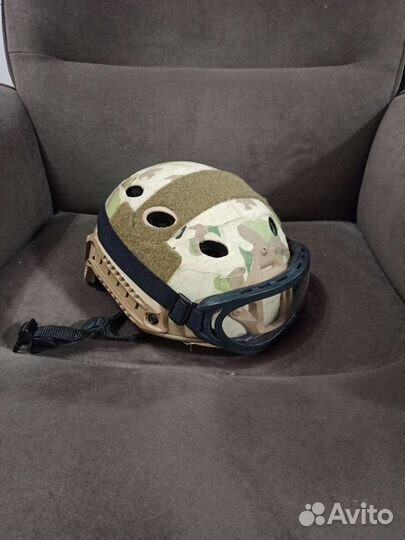 Шлем страйкбольный пластиковый