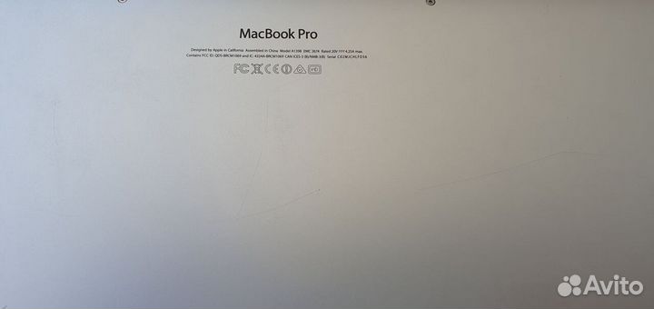 Macbook pro 15 late 2013