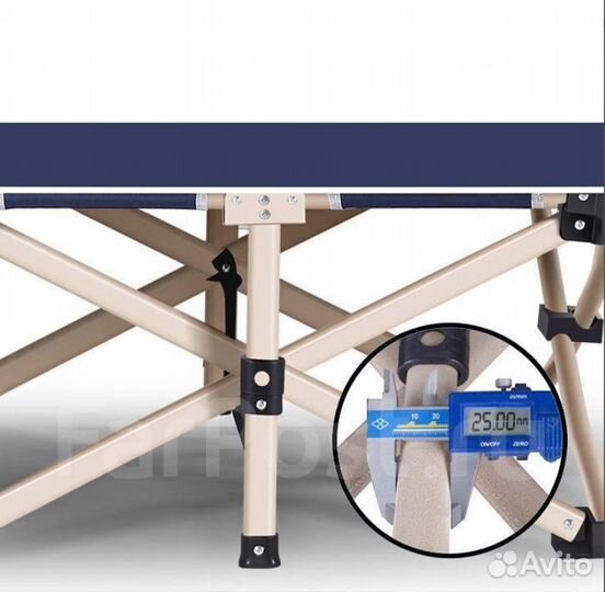 Раскладушка с нагрузкой до 200 кг