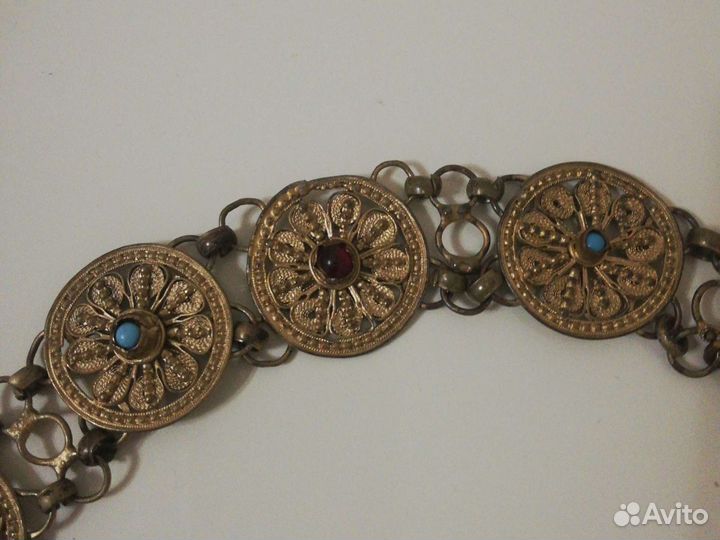 Серебряный национальный пояс