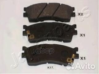 Колодки торм. дисковые pak17af Japanparts