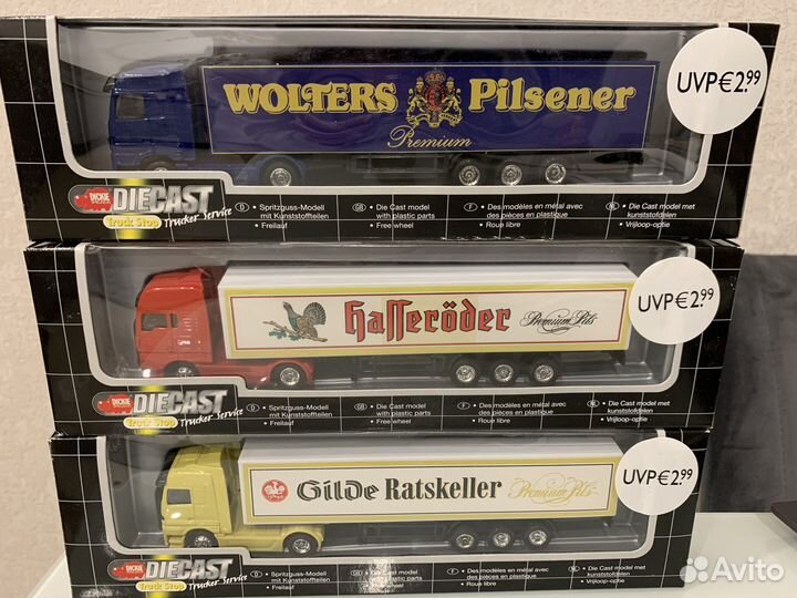 Коллекц. модели грузовиков и фургонов, 1:87