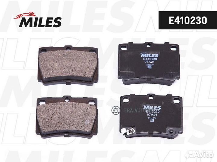 Miles E410230 Колодки тормозные задние (без датчика) (Смесь Low-Metallic) (mitsubishi pajero sport/m