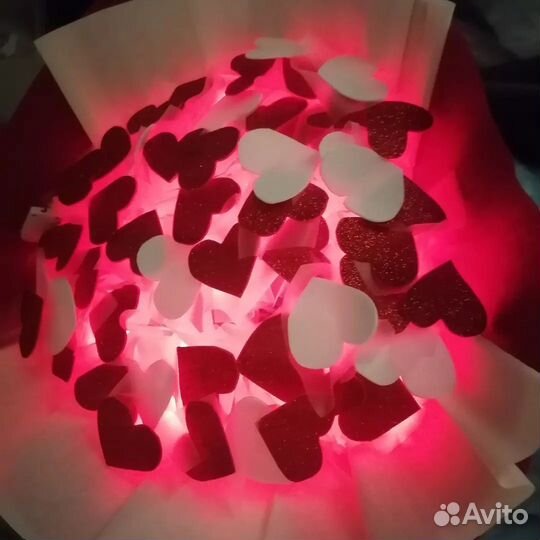 Букет из сердечек