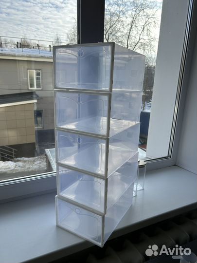 Набор контейнеров пластиковых б/у 5 шт