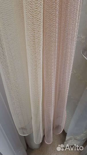 Тюль Паутинка с утяжелителем