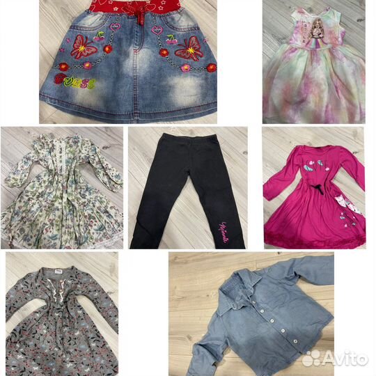 Пакет вещей и обуви на девочку