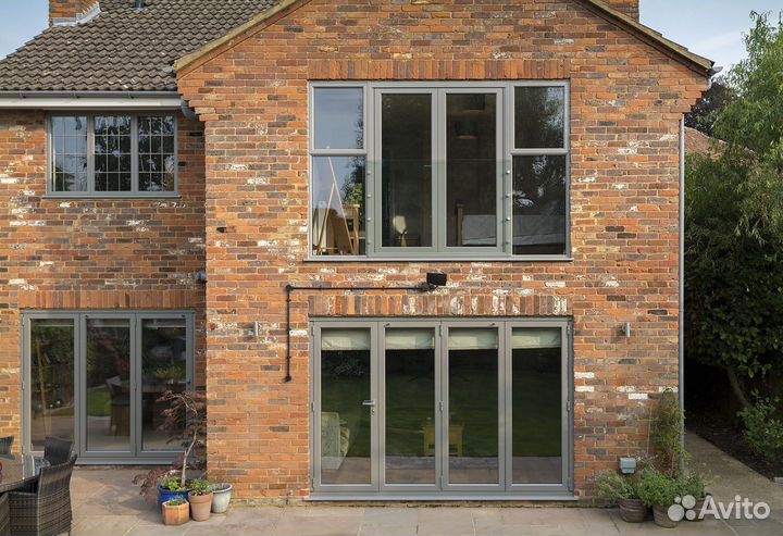 Алюминиевое фасадное остекление частных домов