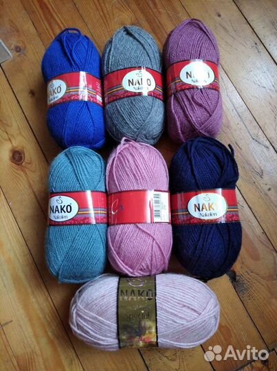 Пряжа для вязания, полушерсть Наколен, Ангора г