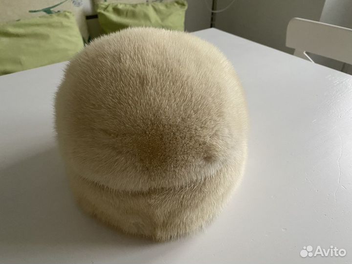 Шапка, берет норковая, Русский мех, размер L