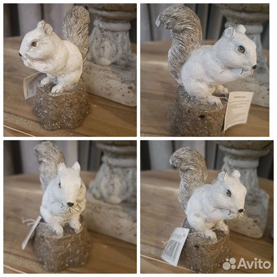 Белка фигурка игрушка Корзина плетеная 50см