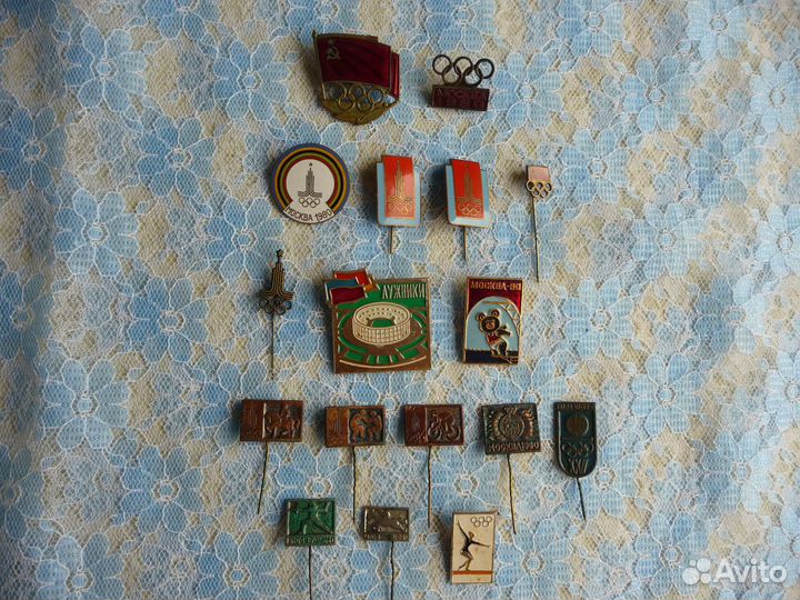 Значки СССР олимпиада 80
