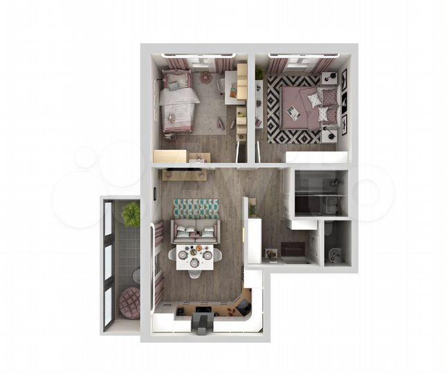 2-к. квартира, 47,1 м², 15/15 эт.