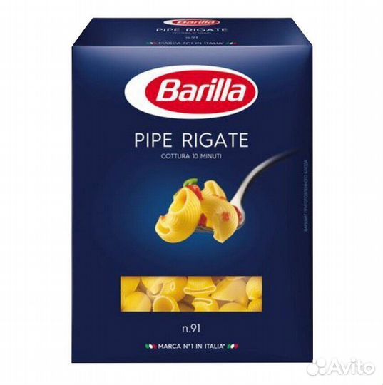 Макароны Barilla Pipe Rigate №91 450 г