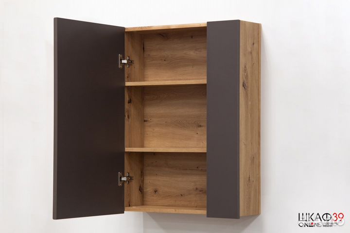 Ирис 18.404.01 шкаф навесной с зеркалом дуб артиса