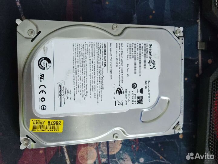 Жесткий диск 320гб 2.5 SATA