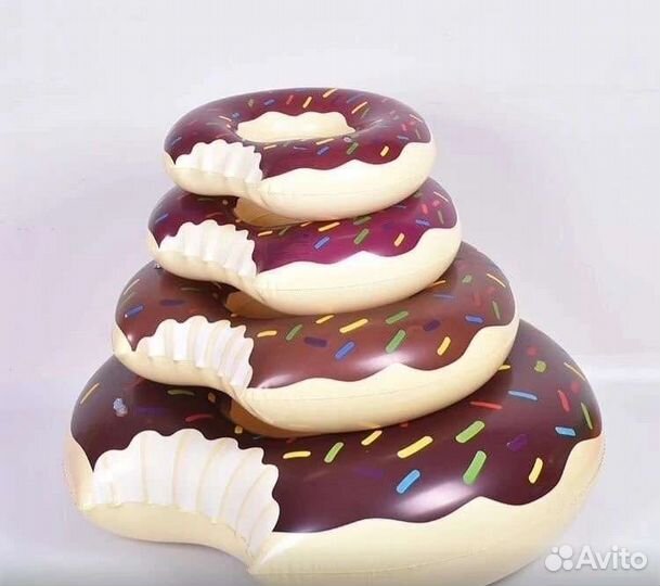 Надувной круг пончик