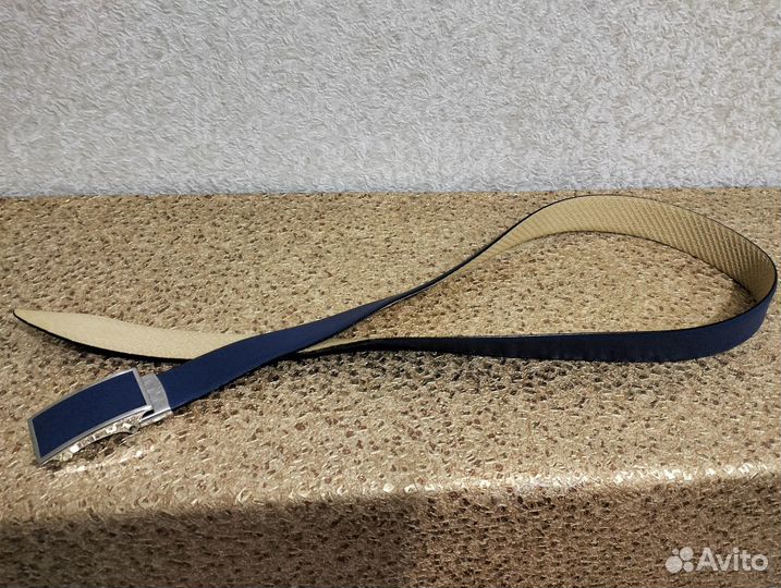 Мужской кожаный ремень 2 шт синий черный