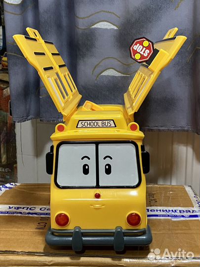 Робокар Полли автобус Скулби машинки