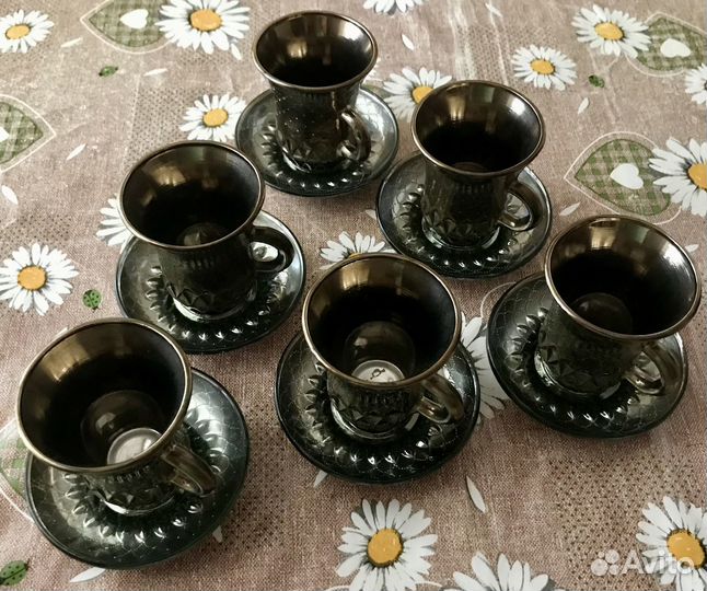 Чашка с блюдцем 6 шт- набор