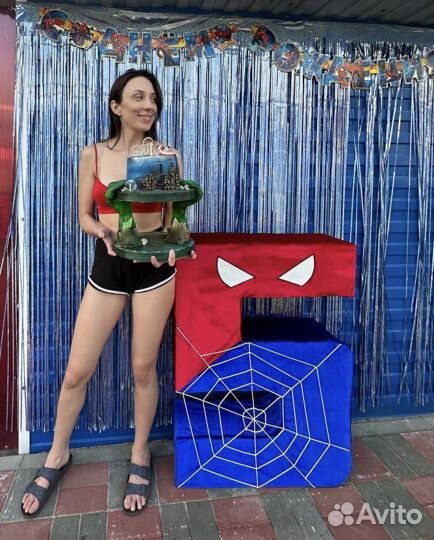 Объемная Цифра 5 на день рождения