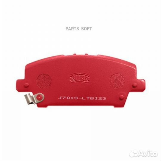 Nibk PN8866S Колодки торм.пер.спортивные