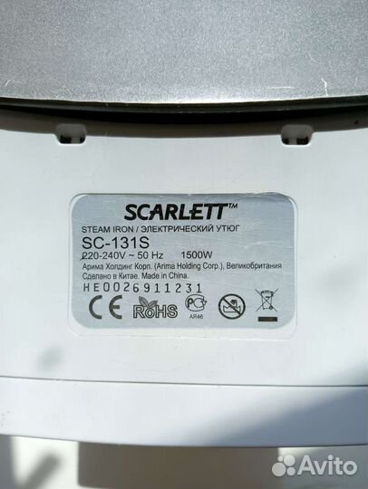 Утюг Scarlett