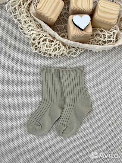 Носки детские в рубчик