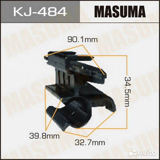 Клипса пластиковая masuma, KJ-484