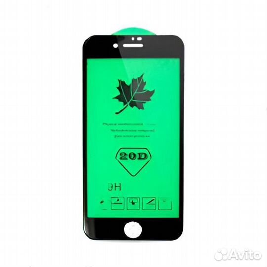 Защитное стекло 20D iPhone 6 / 6s full (черный)