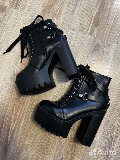 Ботильоны MDE черные кожзам 36 размер