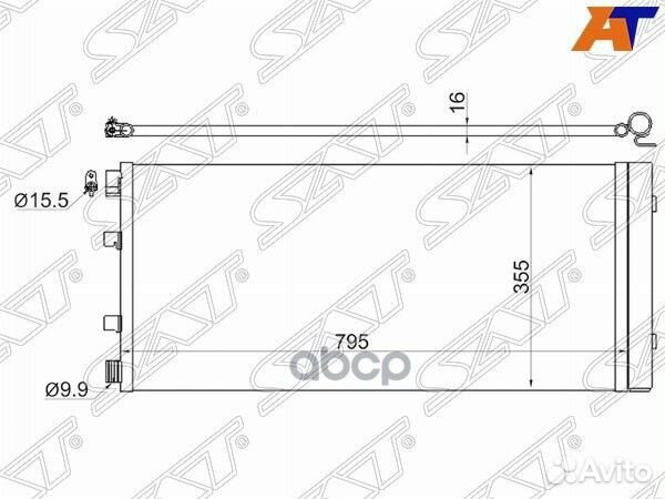 Радиатор кондиционера Renault Master 10- strnm2