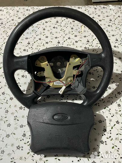 Руль с подушкой от приоры 1