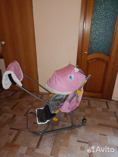Детские санки коляска