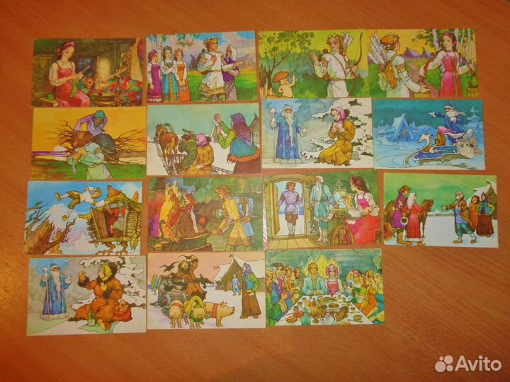 Набор открыток СССР-Сказка 