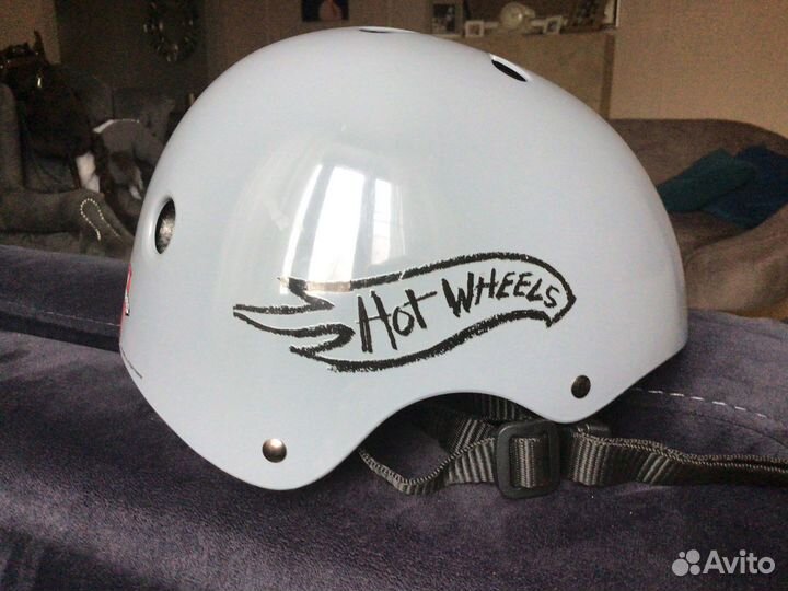 Шлем детский велосипед коньки Hot Wheels XS 48-52