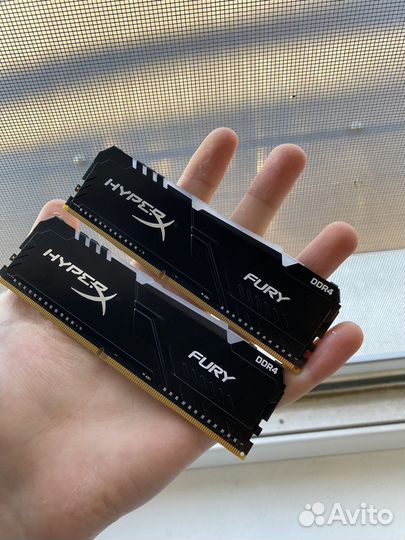 Оперативная память ddr4 hyperx fury 16gb