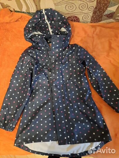 Плащ-дождевик для девочки 128