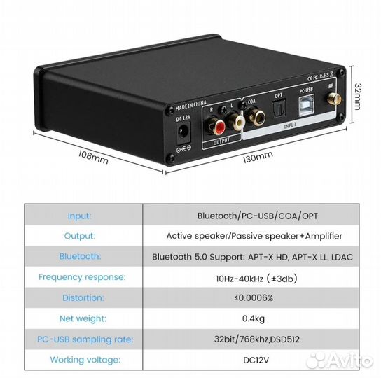 Внешний аудио цап