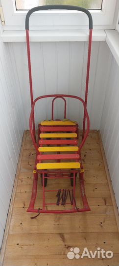 Детские санки с колесами