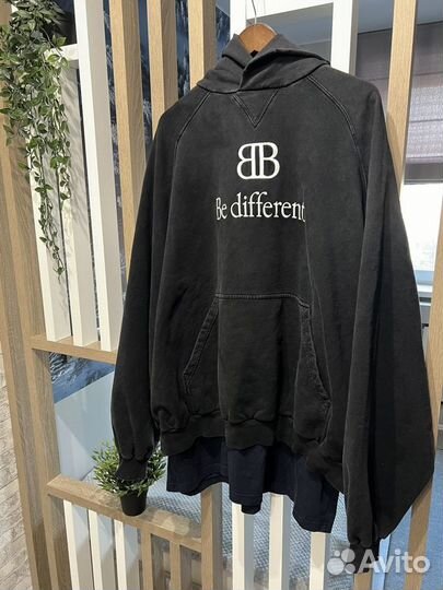 Balenciaga Be Different Layered Hoodie