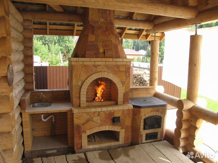 Печь под казан, печь для кухни