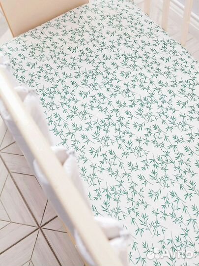 Простыня на резинке для детской кровати