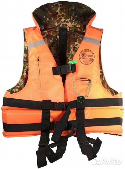 Сертифицированный спасательный жилет 65 кг