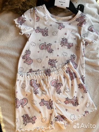 Новая пижама для девочки H&M 98/104