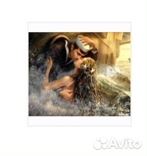 Алмазная мозаика моряк и русалка 50*40